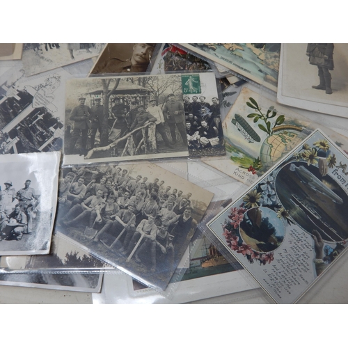 320 - A Collection of Mainly WWI Postcards & Photographs.