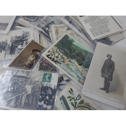 320 - A Collection of Mainly WWI Postcards & Photographs.