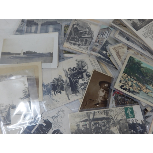 320 - A Collection of Mainly WWI Postcards & Photographs.