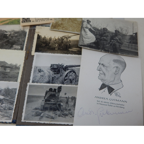 323 - A Quantity of Military Photographs & Ephemera