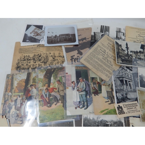 323 - A Quantity of Military Photographs & Ephemera