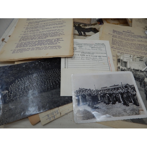 325 - A Quantity of Military related Photographs & ephemera