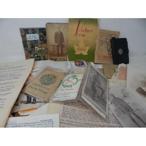 325 - A Quantity of Military related Photographs & ephemera