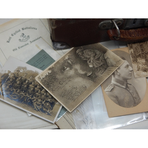 337 - A Suitcase of Military Photographs, Ephemera etc