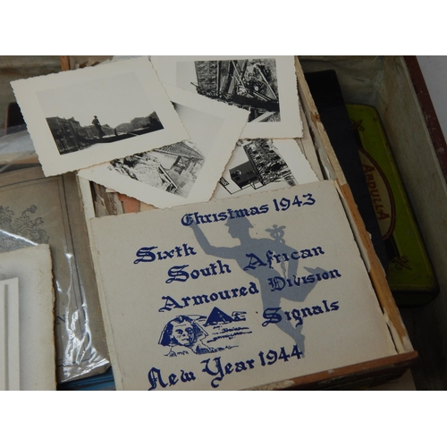 337 - A Suitcase of Military Photographs, Ephemera etc