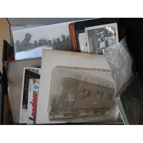 343 - A Quantity of Military Photographs, Ephemera etc