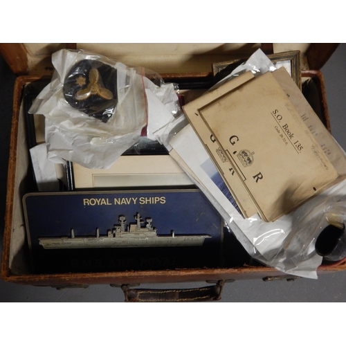 350 - Suitcase full of Military Ephemera & Pictures