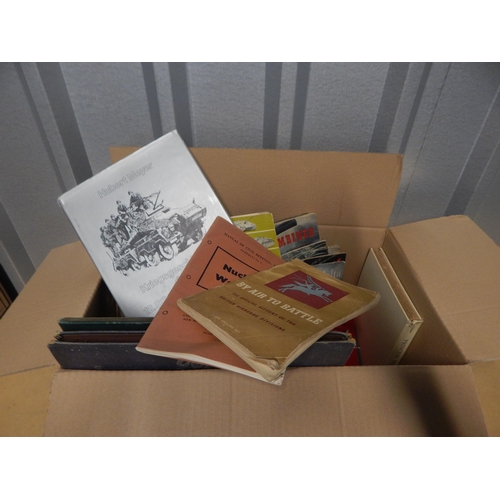 380 - Box of Military Pictures, Books & Pamphlets