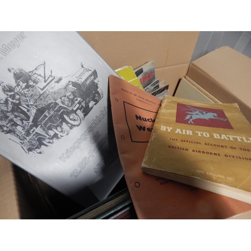 380 - Box of Military Pictures, Books & Pamphlets