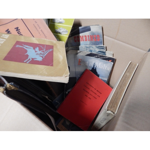 380 - Box of Military Pictures, Books & Pamphlets