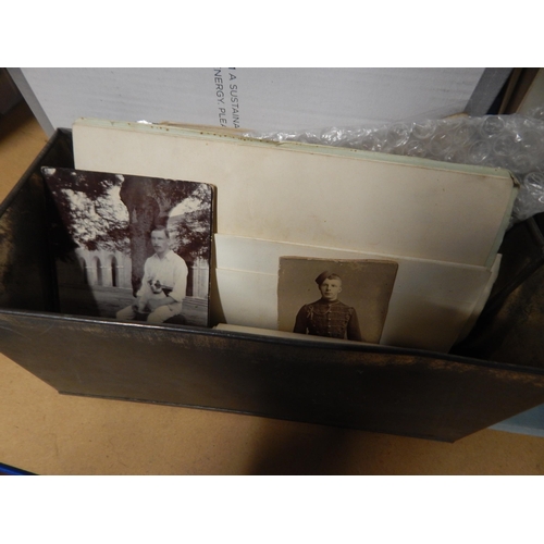 381 - Box of Military Pictures, Map, Ephemera etc