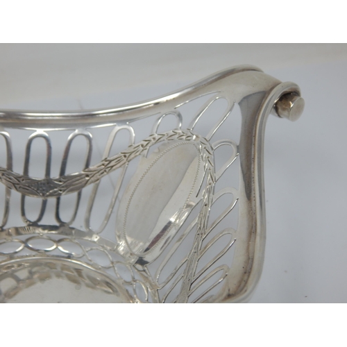 153 - Edwardian Silver Bread Basket Hallmarked London 1905 by Robert Smith: Measures 33cm wide: Weight 272... 