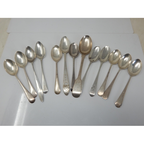 160 - A Group of Early Hallmarked Silver Spoons: Various Dates & Makers: Weight 150g