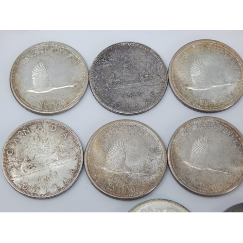 49E - A Quantity of Coins Including 10 Silver Canadian Dollars, QV 1844 Silver Crown, Further Silver Coina... 