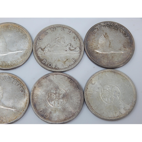 49E - A Quantity of Coins Including 10 Silver Canadian Dollars, QV 1844 Silver Crown, Further Silver Coina... 