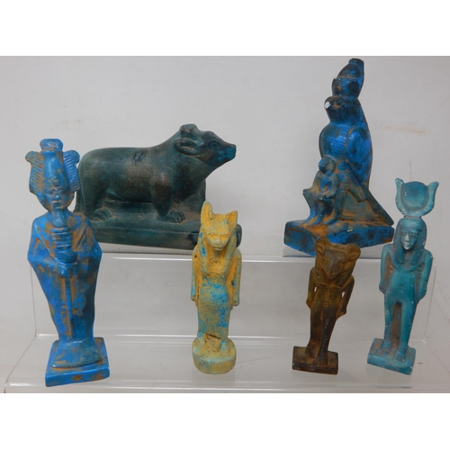 1I - Large selection of Egyptian artefacts