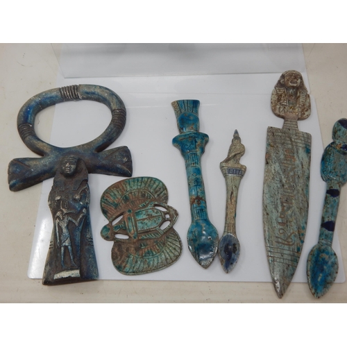 1I - Large selection of Egyptian artefacts