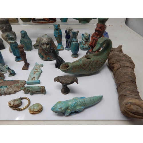 1J - Large selection of Egyptian artefacts