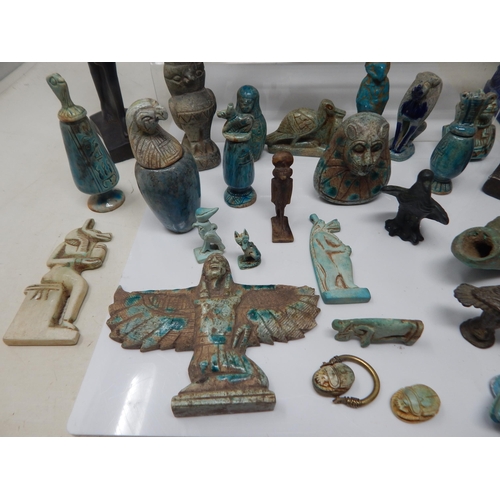 1J - Large selection of Egyptian artefacts