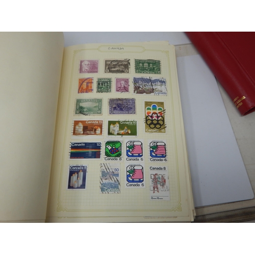 1B - Collection of stamps housed in two early albums