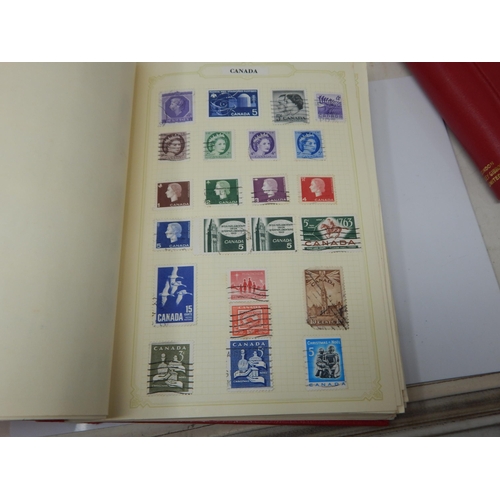 1B - Collection of stamps housed in two early albums