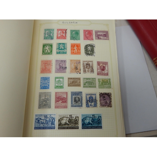 1B - Collection of stamps housed in two early albums