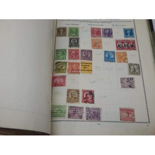 1Q - The Triumph Stamp Album containing over 3,000 stamps from Abyssinia to Venezuela all listed on typed... 