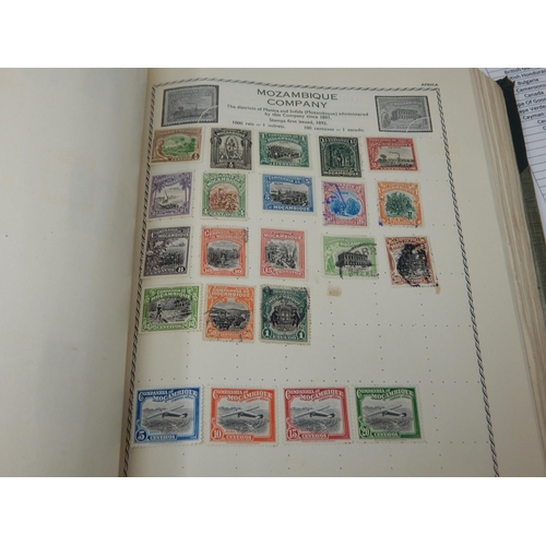 1Q - The Triumph Stamp Album containing over 3,000 stamps from Abyssinia to Venezuela all listed on typed... 