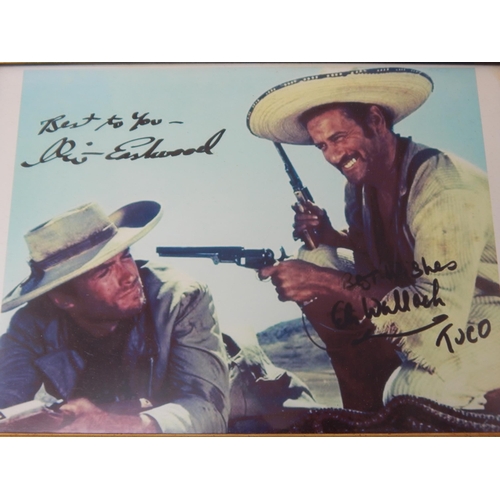 1S - 3 x signed Clint Eastwood photographs (2 in frames)