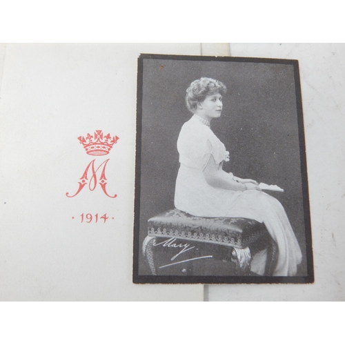 297 - WWI Queen Mary 1915 Christmas Tin Complete with  Cigarettes & Tobacco & Queen Mary Photo Christmas C... 