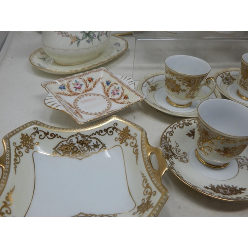 250C - A Quantity of ceramics including a porcelain coffee set, Noritake / Bing & Grondall etc (lot)