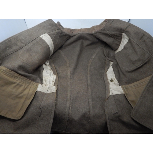 290 - RARE WWI Great War Canadian Machine Gunners Tunic, 2 years Overseas Service