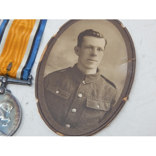 300L - WWI Pair of Medals Awarded & Edge Named to: 