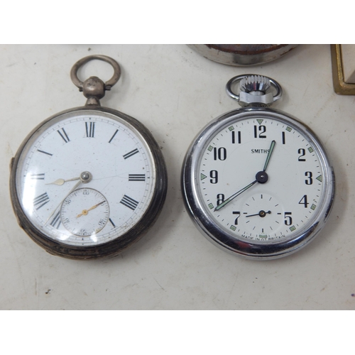 194 - A Group of Pocket Watches Including a Hallmarked Silver Example together with a Vintage Silver Wrist... 