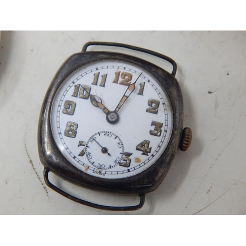 194 - A Group of Pocket Watches Including a Hallmarked Silver Example together with a Vintage Silver Wrist... 