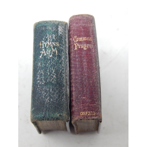 195 - An Edwardian Silver Fronted Prayer & Hymn Book: Hallmarked London & Birmingham 1903.