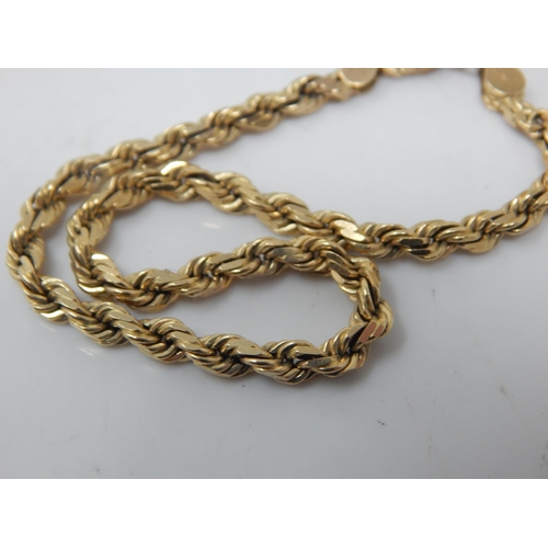 111H - 14ct Gold Bracelet: Length 20cm: Weight 11.30g