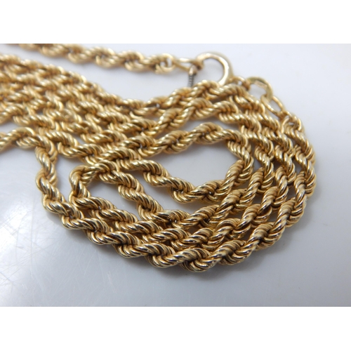 111J - 14ct Gold Chain: Length 42cm: Weight 10.88g