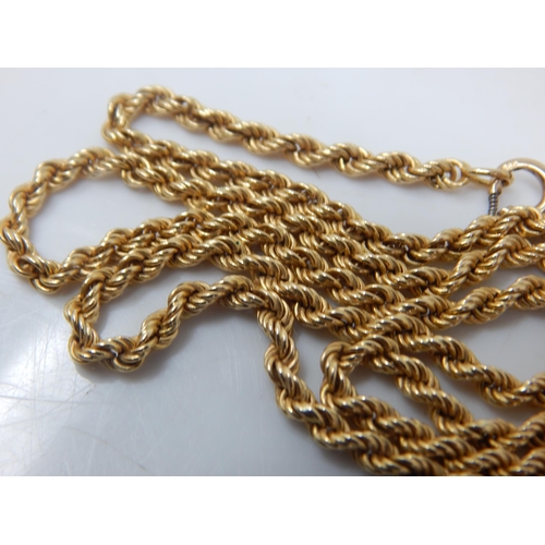 111J - 14ct Gold Chain: Length 42cm: Weight 10.88g