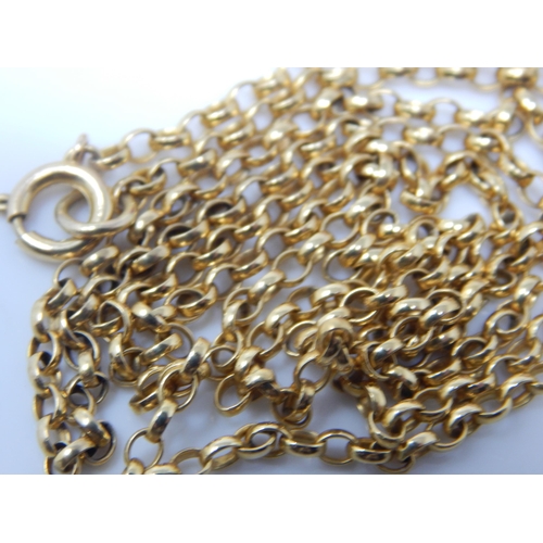 101H - 9ct Gold Chain: Length 60cm: Weight: 7.09g