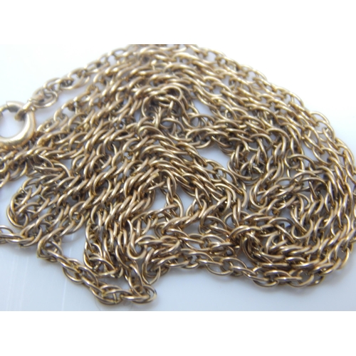 101I - 9ct Gold Chain: Length 52cm: Weight: 3.16g