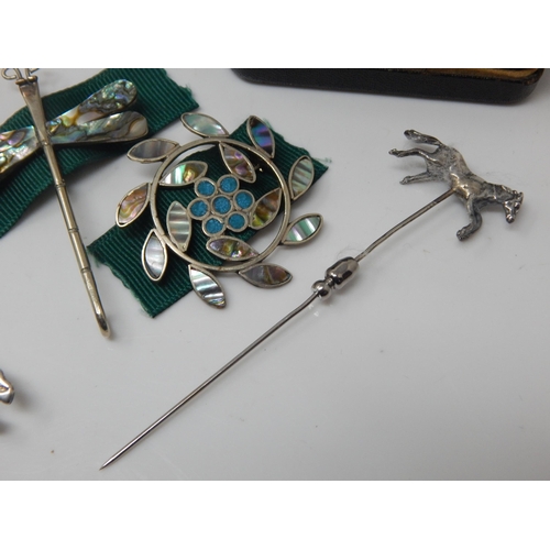 101X - A Quantity of Hallmarked Silver Jewellery together with a Gold Plated Pocket Watch & Two Wristwatche... 