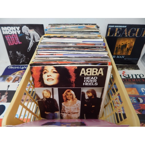 425 - RECORDS: A Collection of 1970's/80's Single Records, Many with Picture Sleeves Including: Billy Idol... 