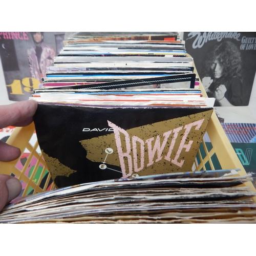 426 - RECORDS: A Collection of 1970's/80's Single Records, Many with Picture Sleeves Including: Prince, Me... 