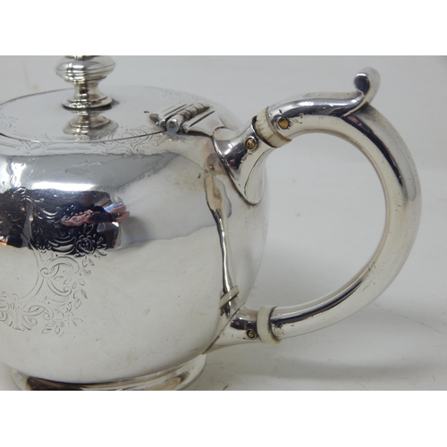 207 - Victorian Silver Saffron Pot Hallmarked London 1852 by John Figg: Weight 234g