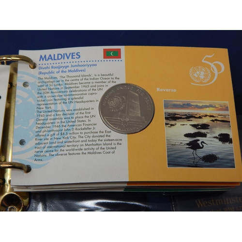 34 - Collection of FAO coins in folder.