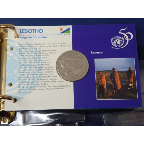 34 - Collection of FAO coins in folder.