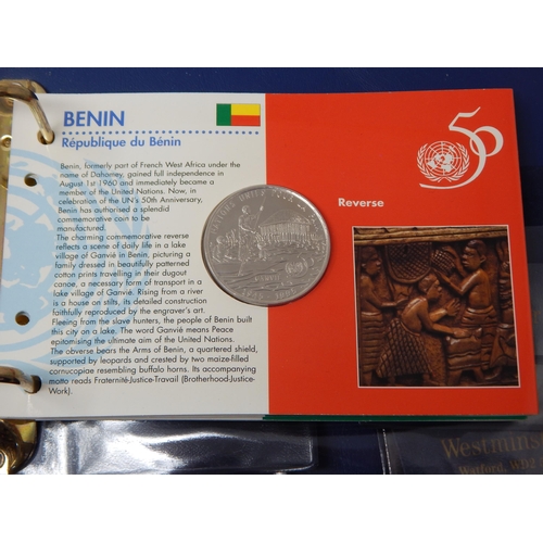 34 - Collection of FAO coins in folder.