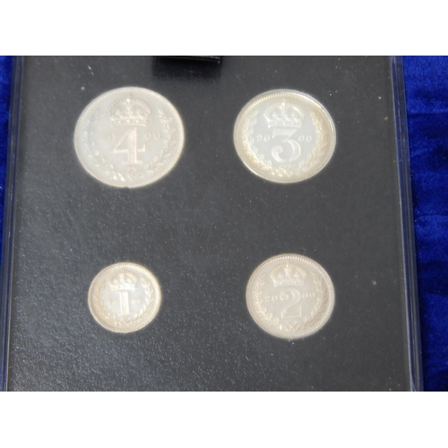 38 - 2000 Millennium Silver Proof Set including Maundy Money set in case COA