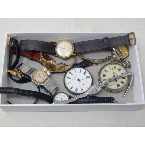 65 - Mappin and Webb Quartz watch, a small collection of other watches, pocket watches etc (lot)